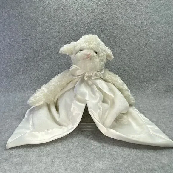 Bearington Baby Teddy Bear Plush Large Lovey Security Blanket White Embroidered - Picture 3 of 12